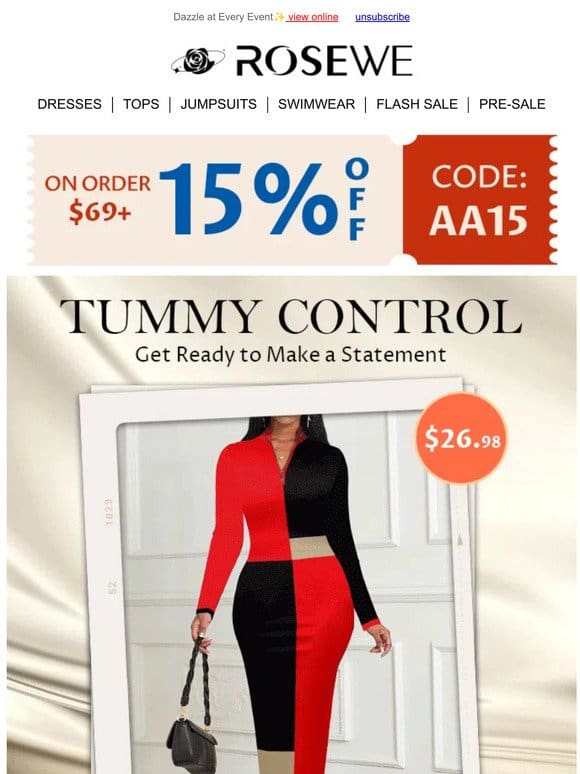 On-Trend Fashion: TUMMY CONTROL + 15% OFF ✨