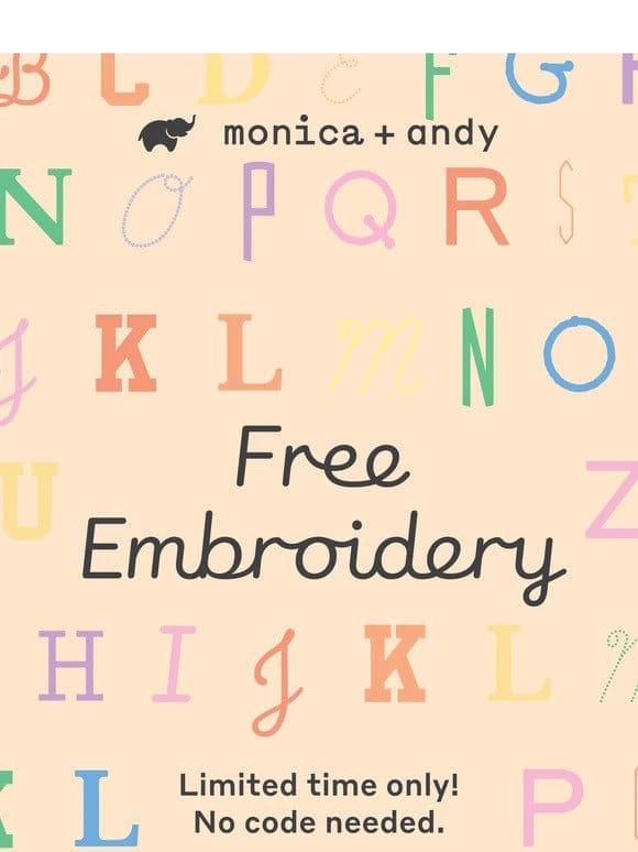 Our Gift to You: Free Embroidery! ✨