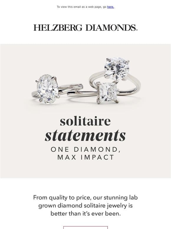 Our best lab grown diamond solitaires ever