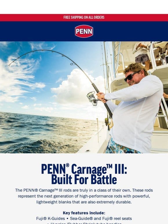 PENN® Carnage™ III: Built For Battle