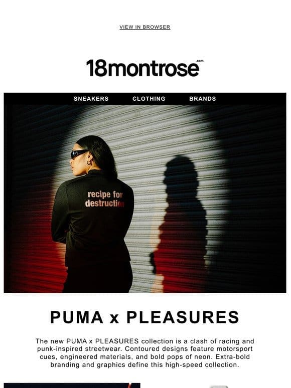 PUMA x PLEASURES.