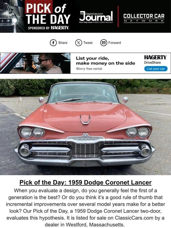 Pick of the Day: 1959 Dodge Coronet Lancer