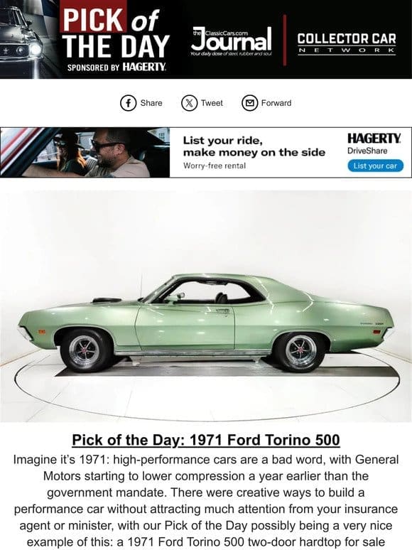 Pick of the Day: 1971 Ford Torino 500