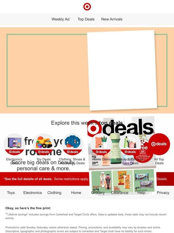 Plan your Target run with great deals from the Weekly Ad.