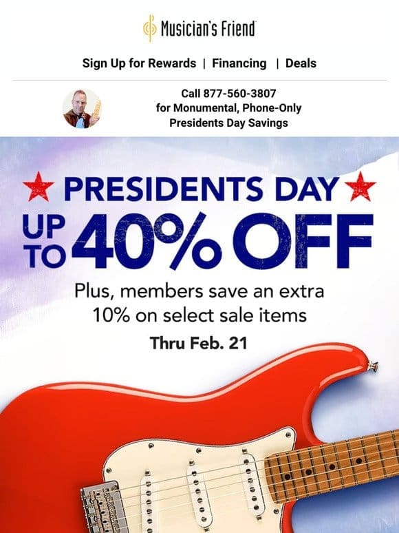 Presidents Day deals end today