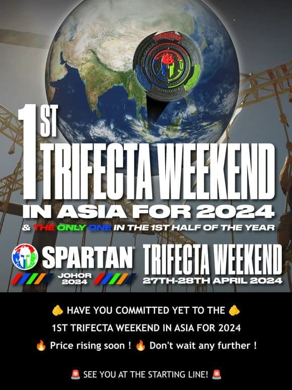 Price Rising Soon : 2024’s 1st Trifecta Weekend in Asia