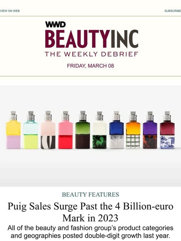 Puig Surpasses 4 Billion Euros， ‘The Rock’ Launches Beauty & More