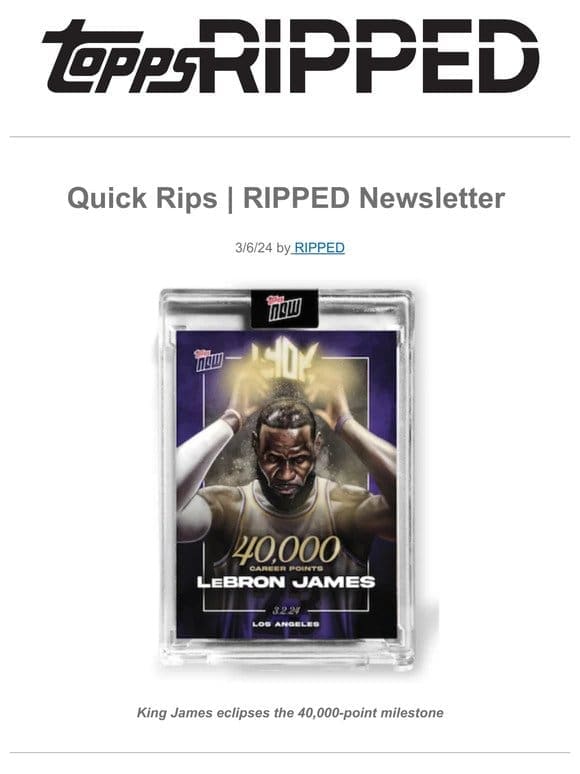 Quick Rips | RIPPED Newsletter