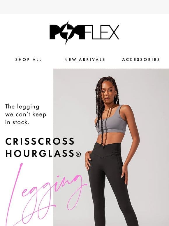 RESTOCK ALERT! Crisscross Hourglass®️ Legging.