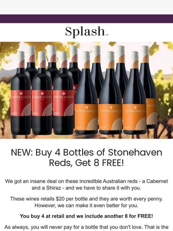 SAVE 67% On 12 Bottles of Aussie Red!