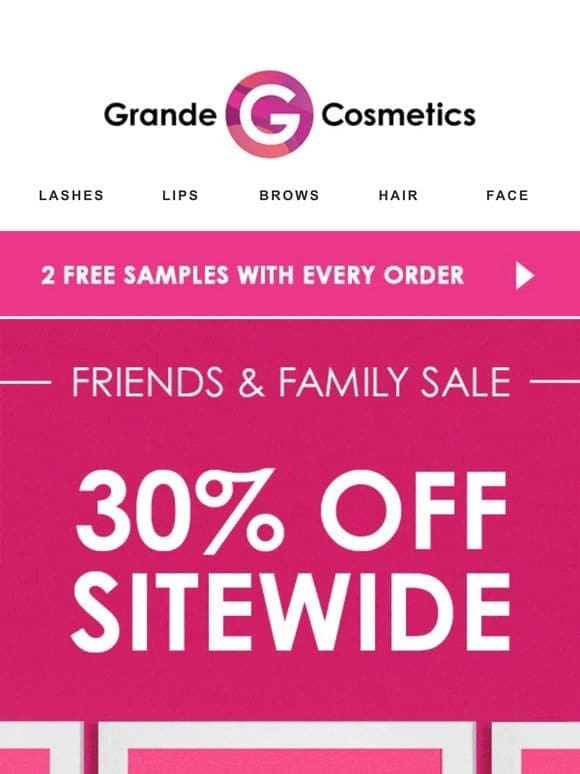 SHOP FRIENDS & FAMILY SALE