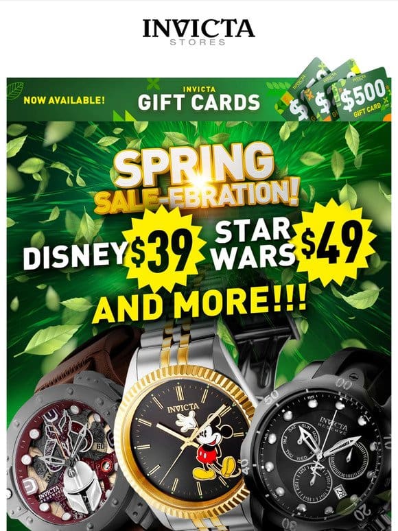 STARTING AT $39❗️ Disney & Star Wars Watches