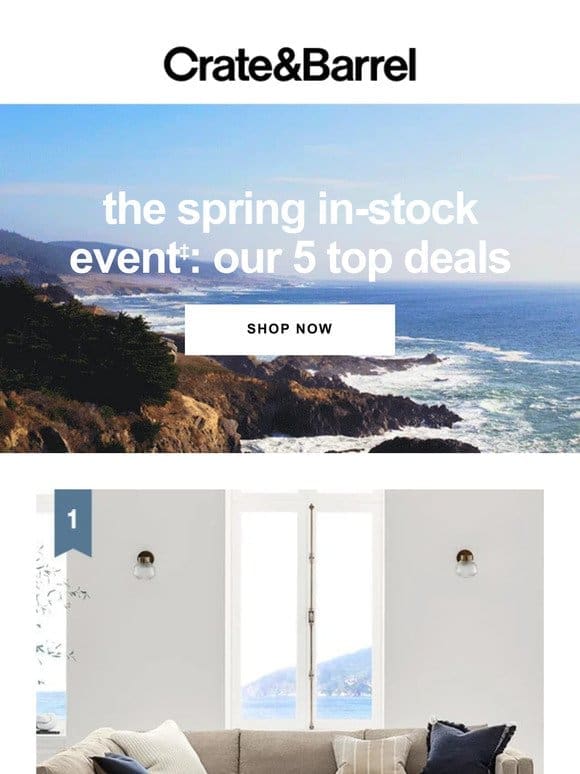 STARTS TODAY! 5 top deals for your spring refresh