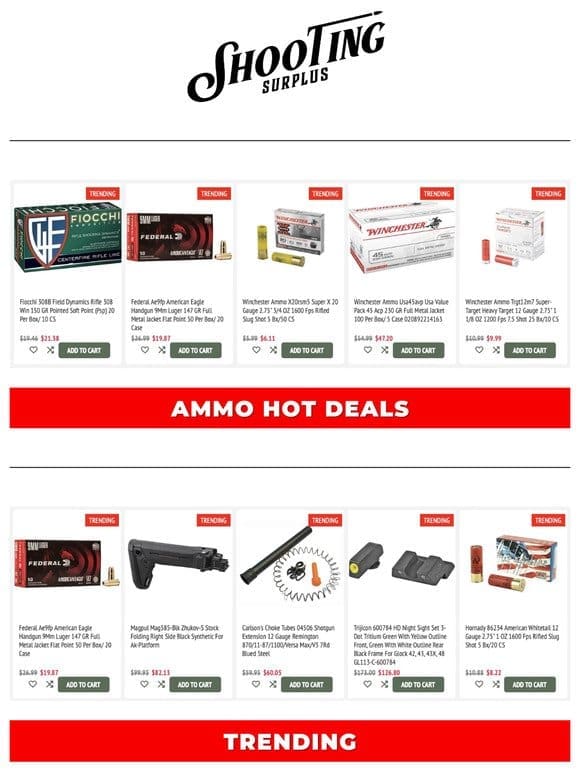 SURPLUS AMMO DEALS