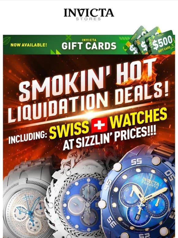 SWISS WATCHES At $49 & Other SMOKIN’ DEALS❗️