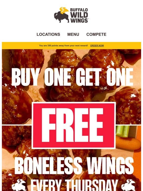 Saucy Reminder: Tomorrow is BOGO Thursdays