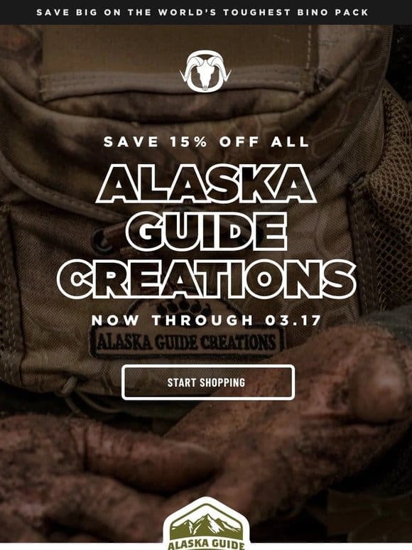 Save 15% OFF All Alaska Guide Creations [Limited Time Only]