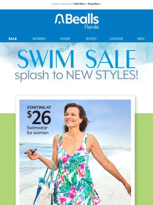 Save on the latest swimwear styles