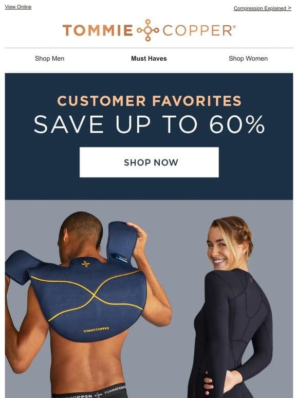 Save up to 60%   Customer Favorites Sale