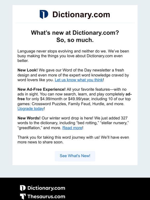 See What’s New at Dictionary.com!