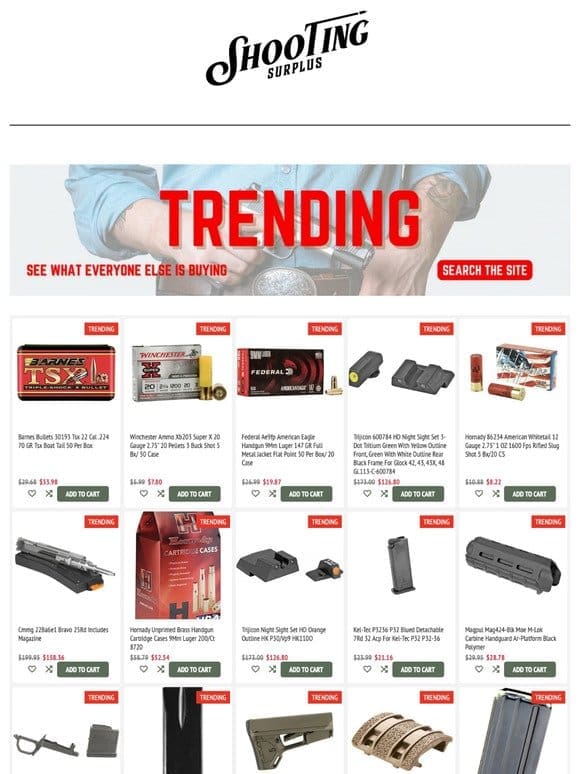 See what is Trending. Ammo， Gun Parts， Handguns ON SALE