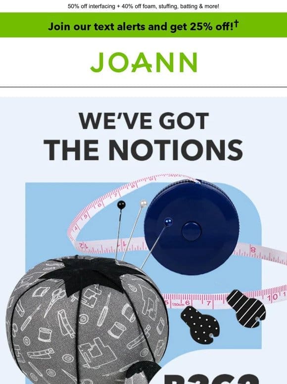 Sew Many DEALS: Buy 3 Get 2 FREE notions!