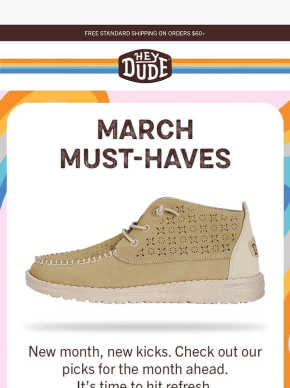 Shoe Goals: March Edition!