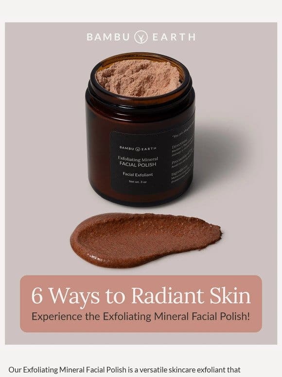 Six Ways to Radiant Skin