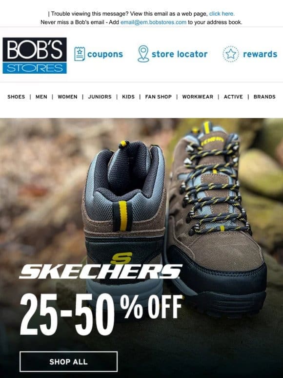 Skechers Footwear 25-50% OFF