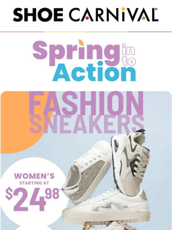 Sneakers starting at $19.98? What a deal!