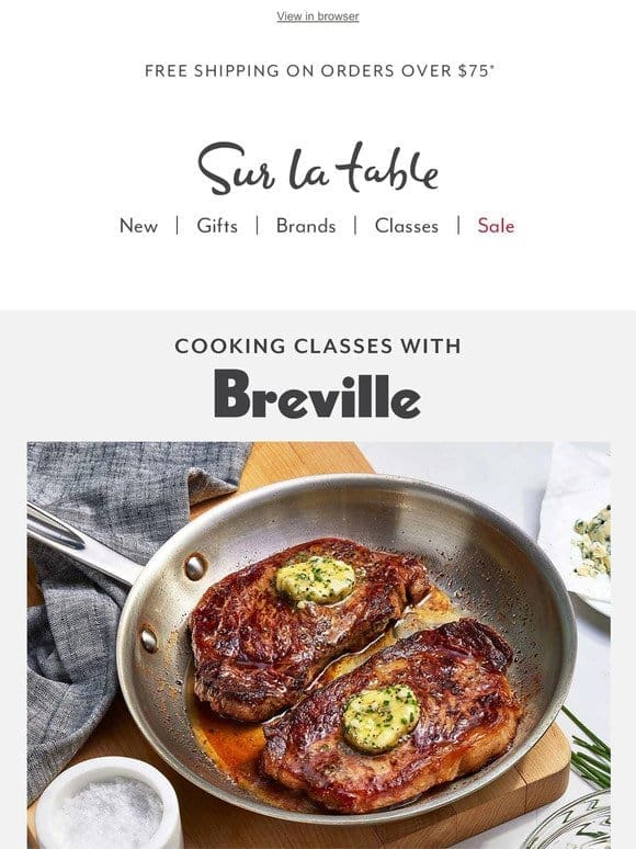 Sous vide to spring bakes—get creative in the kitchen with Breville.
