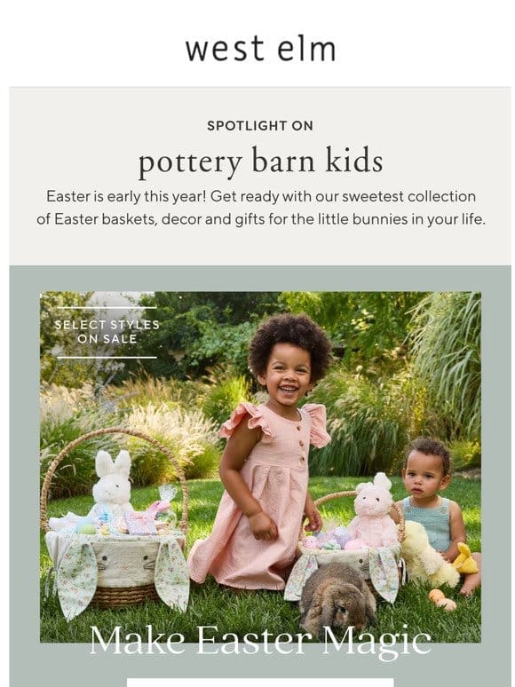 Spotlight on Pottery Barn Kids: Easter Collection