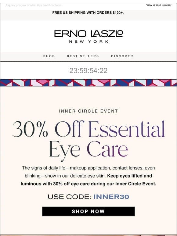 Spotted   30% Off Eye Care