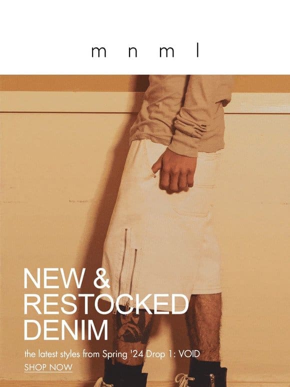 Spring ’24 Drop 1: new & restocked Denim