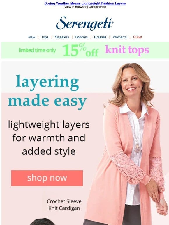 Spring Fashion Trend ~ It’s ALL About the Layering ~ Can You Say Cardigans?