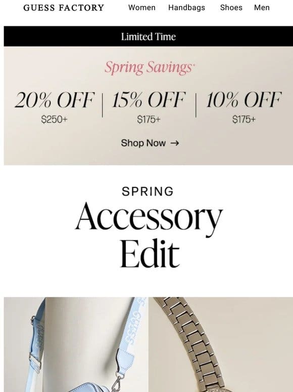 Spring Forward | 20% Off Watches
