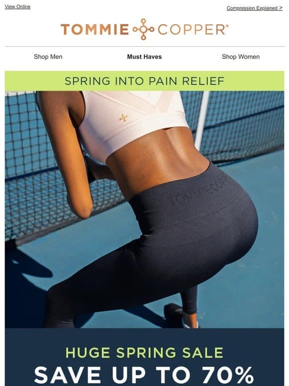 Spring Into Pain Relief: Up To 70% Off!