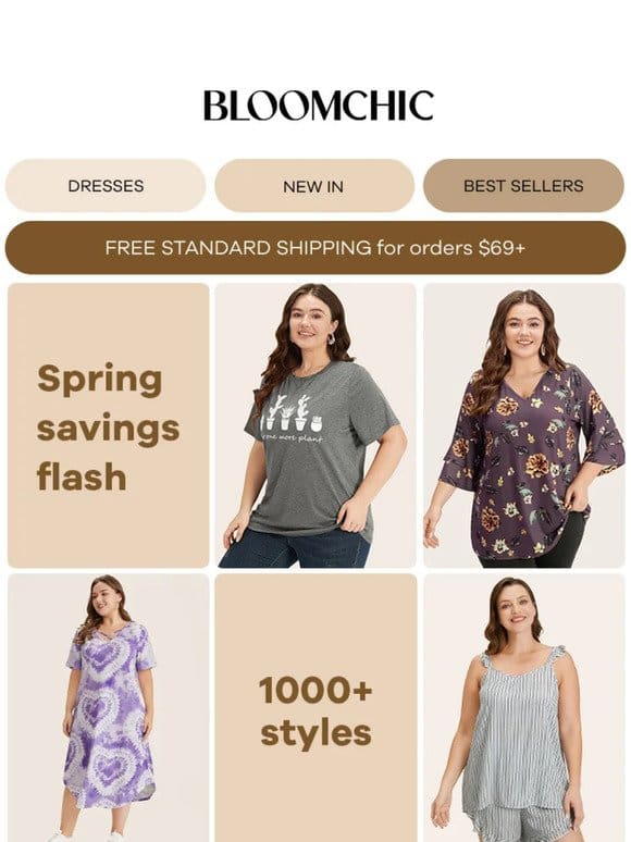 Spring Savings Flash: Styles from Just $8