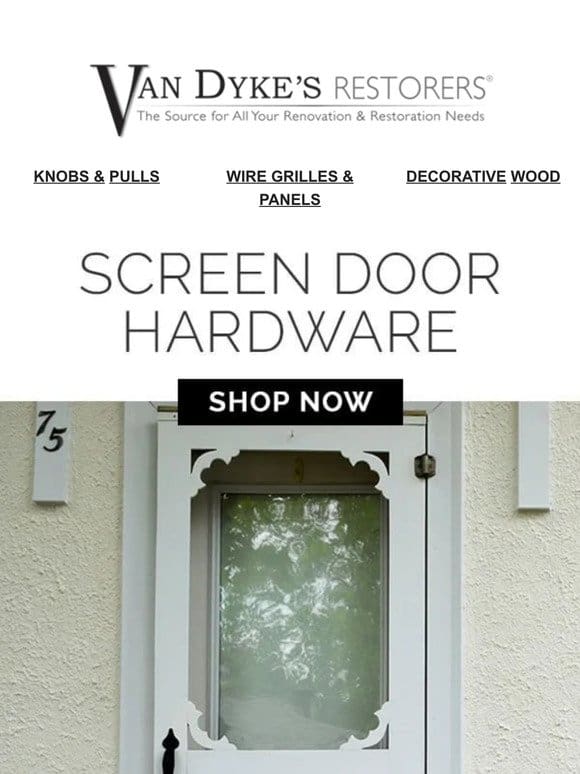 Spring Screen Door Spruce-up