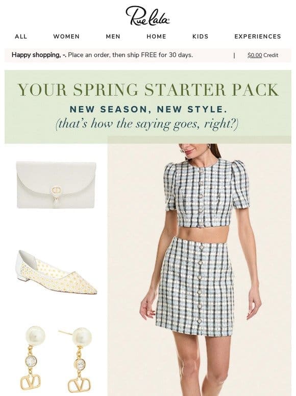 Spring Starter Pack   Grow your wardrobe.