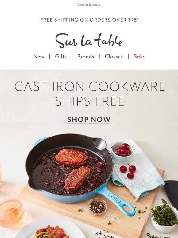 Spring cast iron cooking—savings， recipes & more.