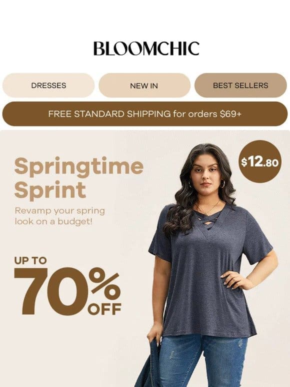 Springtime Sprint: Up to 70% Off Deals Galore!