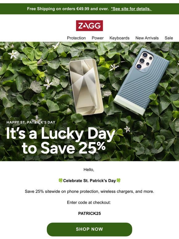 St. Patrick’s Day Savings