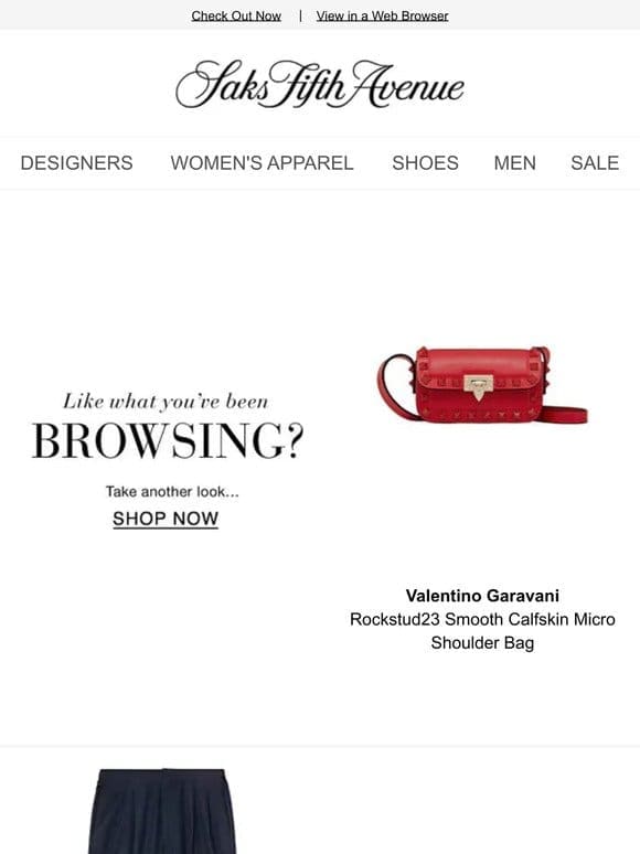 Still thinking about your Valentino Garavani item & more?