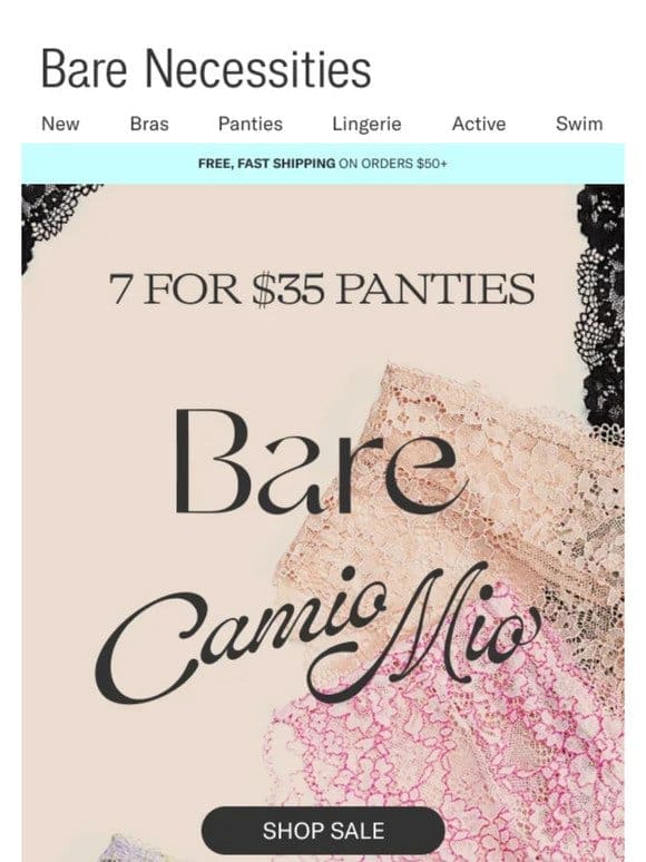 Stock Up & Save: Get 7 Panties For $35!
