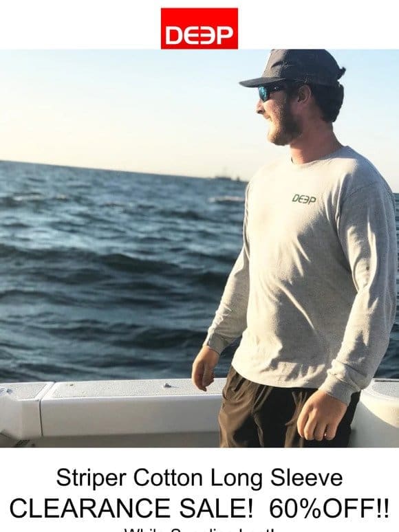 Striper Cotton Long Sleeve 60% off while supplies last!