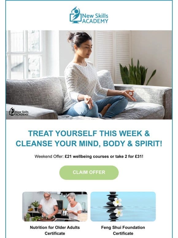 Sunday Offer: cleanse your mind， body and spirit