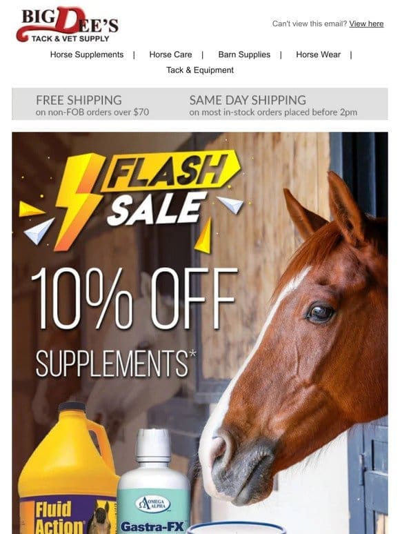 Supplement FLASH SALE – 2 days only!