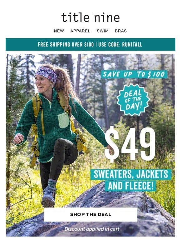 TODAY ONLY❗ $49 Sweaters， jackets & fleece