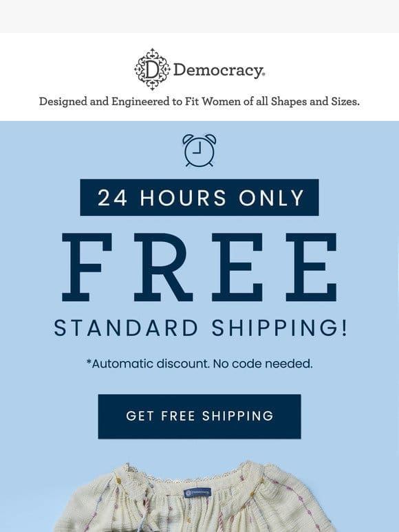 TWO WORDS: FREE SHIPPING